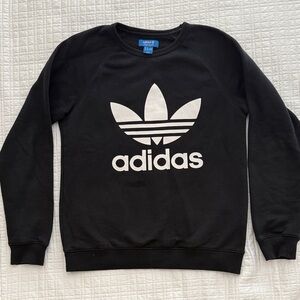 Adidas Black Crewneck Sweater